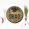 25 Count Gold Way to Go Grad Paper Dessert Plates 7.25 Inch Graduation Party Decorations
